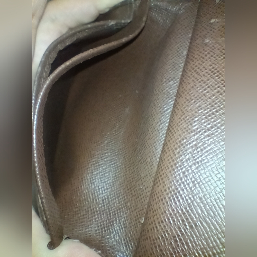 LOUIS VUITTON KISSLOCK DAMIER EBENE CANVAS CANVAS LEATHER BIFOLD WALLET - Picture 12 of 15